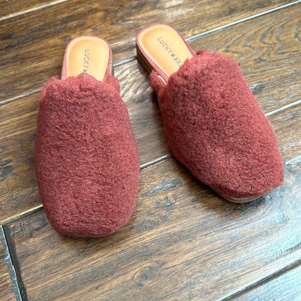Lucky Brand Colliey Wool Faux Shearling Mule